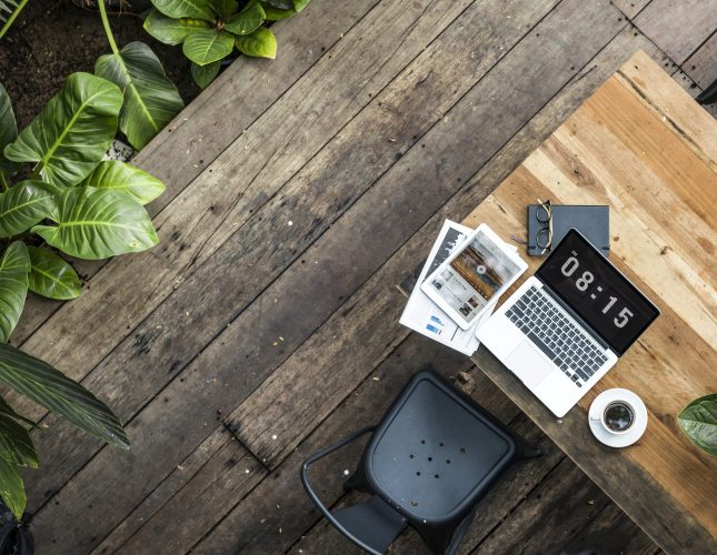 Digital Laptop Working Global Business Concept
